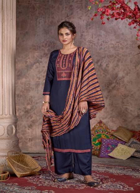 Hermitage Bandhej Fancy Ethnic Wear Designer Wholesale Dress Material
